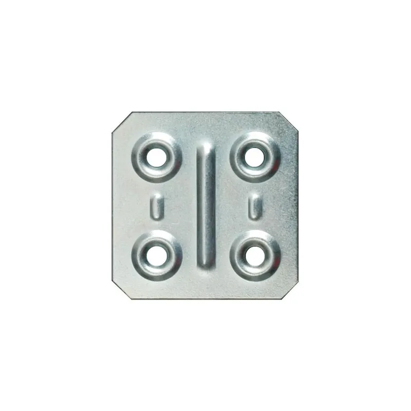 SIPA MINUTERIE Lastrina piastrina metallica acciaio zincato forata 40 x 40 mm 200 pezzi art. 57 sipa Weekendaanbieding