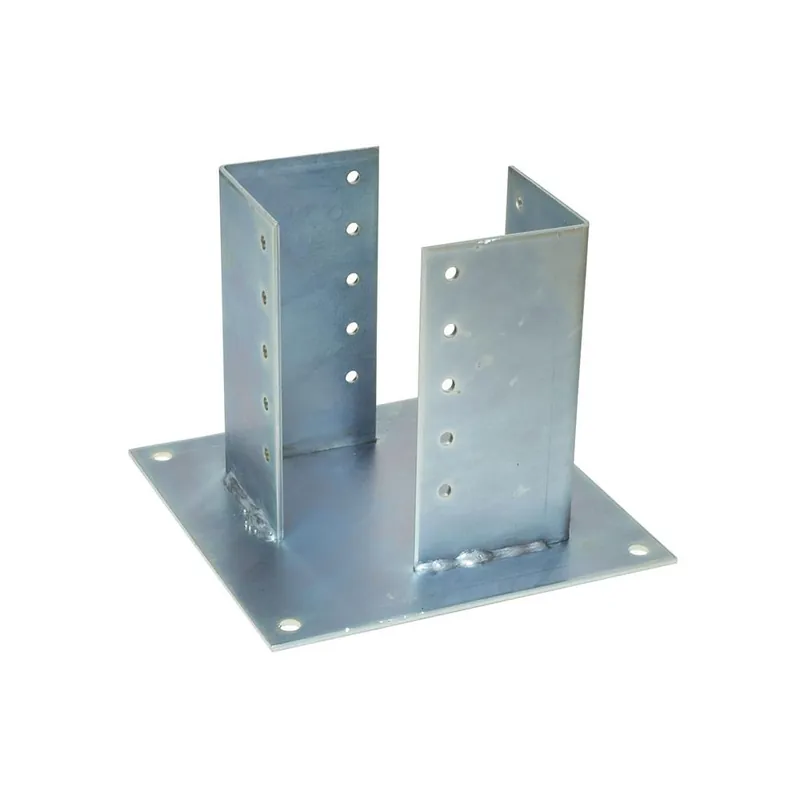 Dagaanbieding SIPA MINUTERIE Staffa supporto a pavimento con base metallica acciaio zincato montaggio travi 100 x 100 mm art. 593 sipa