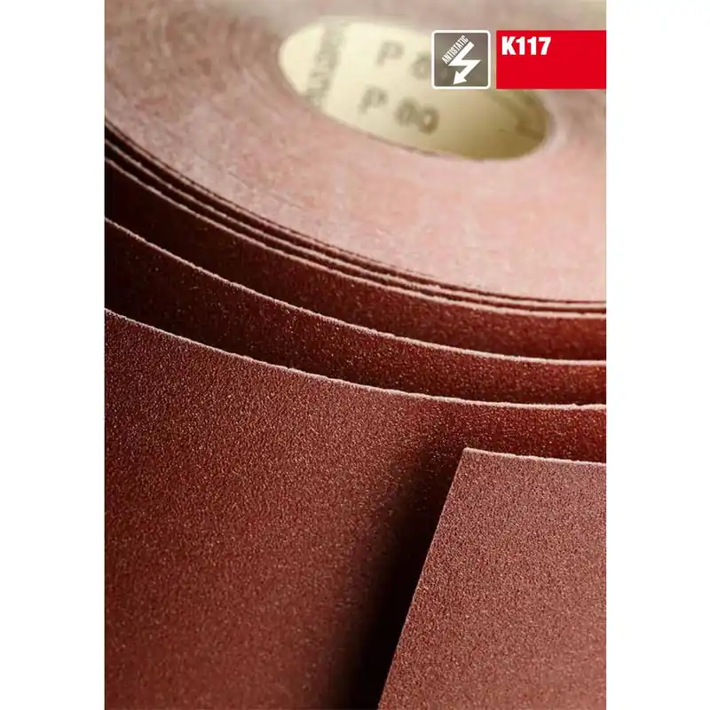 Gereduceerde Prijs IMPERIAL Carta vetrata abrasiva h120 mm grana p180 vendita a misura, prezzo al metro k117 215180 imperial