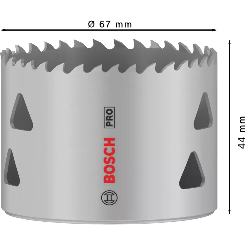 Beperkt Aanbod BOSCH Sega a tazza bimetallica hss pro diametro 67 mm 2608901522 bosch