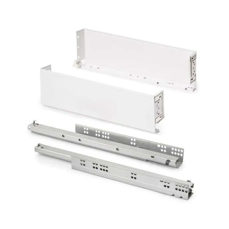 Tijdelijk Beschikbaar EMUCA Cassetto esterno simplex 25 kg, altezza 122 mm, profondità 490 mm, acciaio, verniciato bianco 3274312 emuca