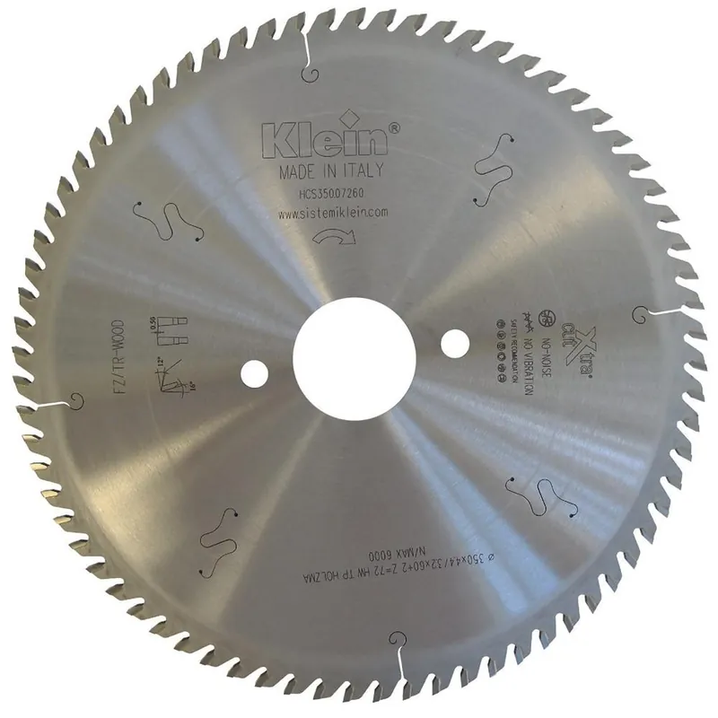 Betaalbaar KLEIN Lama circolare hw per sezionatrici a dente trapezio piano d=400, d=60, b/c=4.4/3.2, z (nr. denti)=72, fori trasc.=anthon hcs400.07260 klein