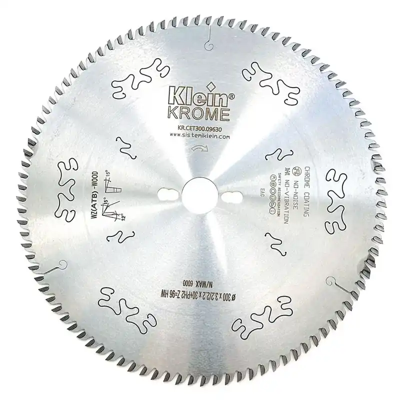 Aanbieding KLEIN Lama circolare hw cromate per super finitura e traverso vena d=350, d=30, b/c=3.5/2.5, z (nr. denti)=112, fori trasc.=ph02 kr.cet350.10830 klein