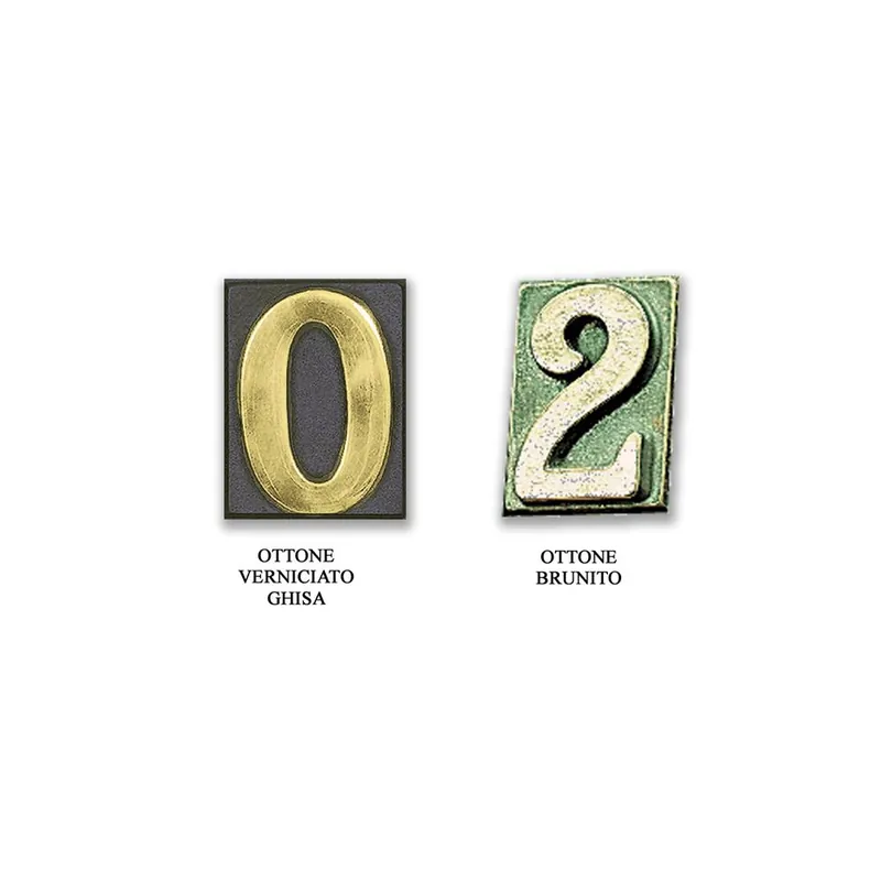 Exclusieve Aanbieding ALUBOX Nc/2 numero civico ottone vr gh alubox