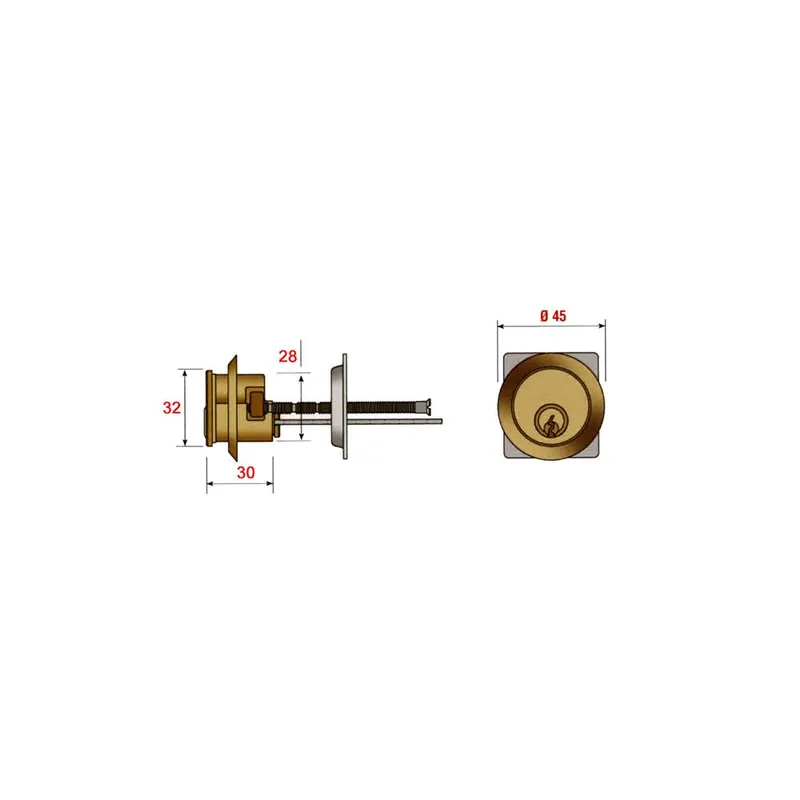 ASSA ABLOY Cilindro staccato pc4210000 corbin Goedkoop