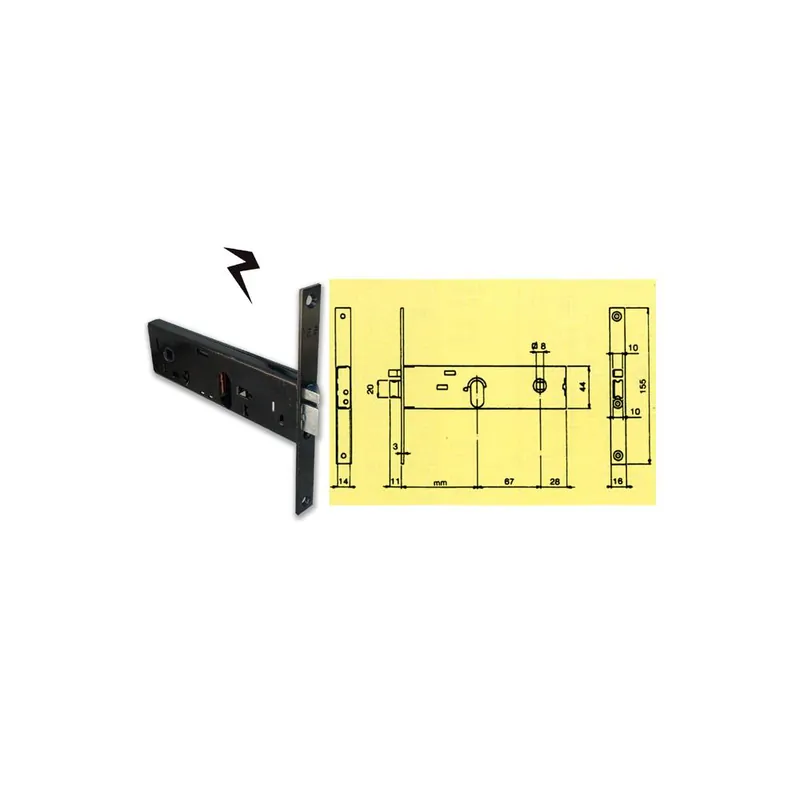 Express Levering ASSA ABLOY Serratura elettrica infilare e80 cil ovale 8540080 yale