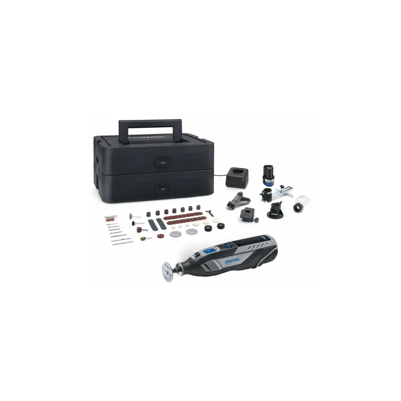 DREMEL Minitrapano brushless dremel 8250jf a batteria litio 12v 2ah con 65 accessori e 5 complementi (8250-5/65) dremel® Gereduceerde Prijs
