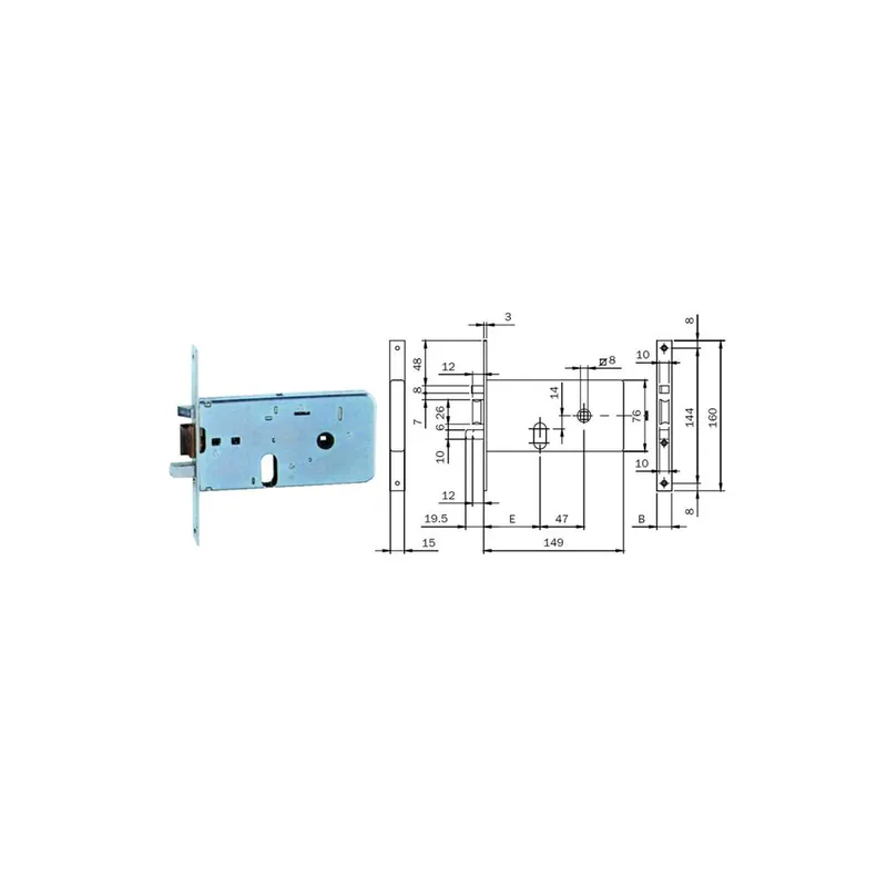 Bestseller ISEO Serratura da fascia elettrica fr 16 s/cil e70 550 iseo