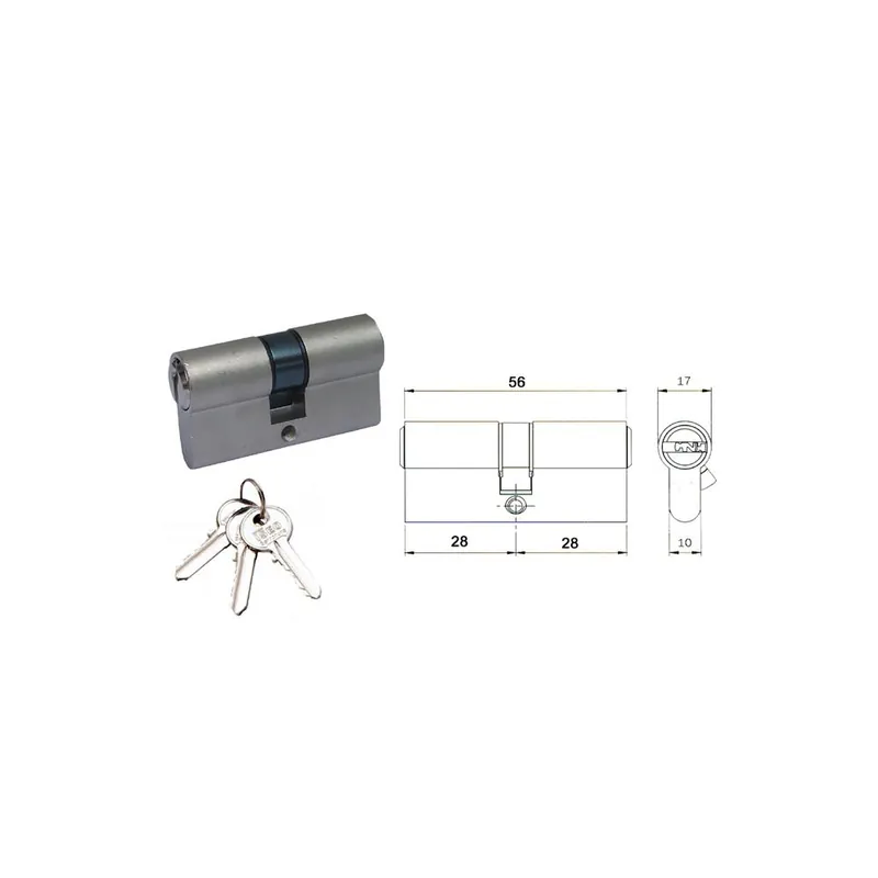Shop Nu ISEO Cilindro sagomato nichelato mm 90 40x50 e 8209 iseo