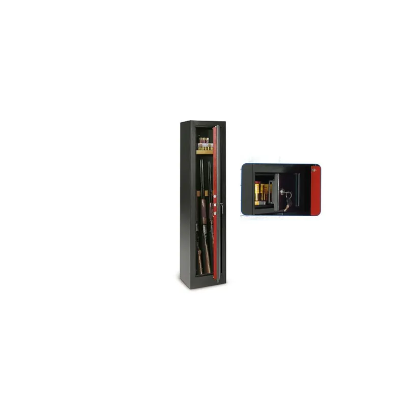 Express Levering TECHNOMAX Cassaforte a chiave porta fucili 7 posti con tesoretto hs/400sc technomax