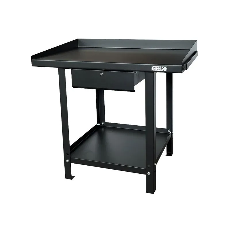 Weekendaanbieding DERBY Banco da lavoro 100 cm con cassetto nero raggrinzato gr07-n derby