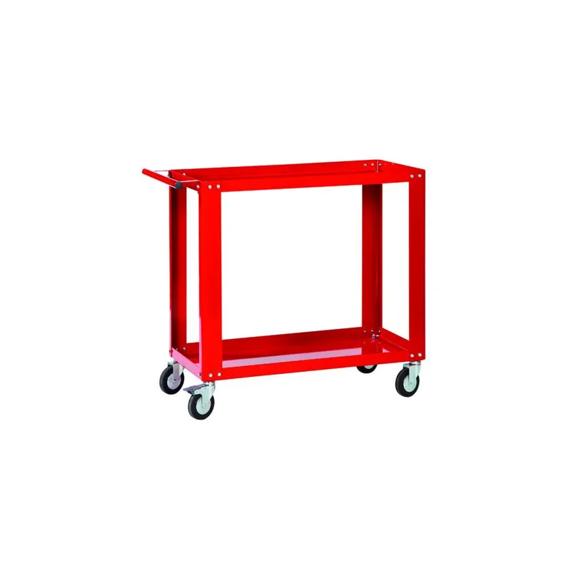 Goedkoop DERBY Carrello porta utensili officina 2 piani rosso gr04 derby