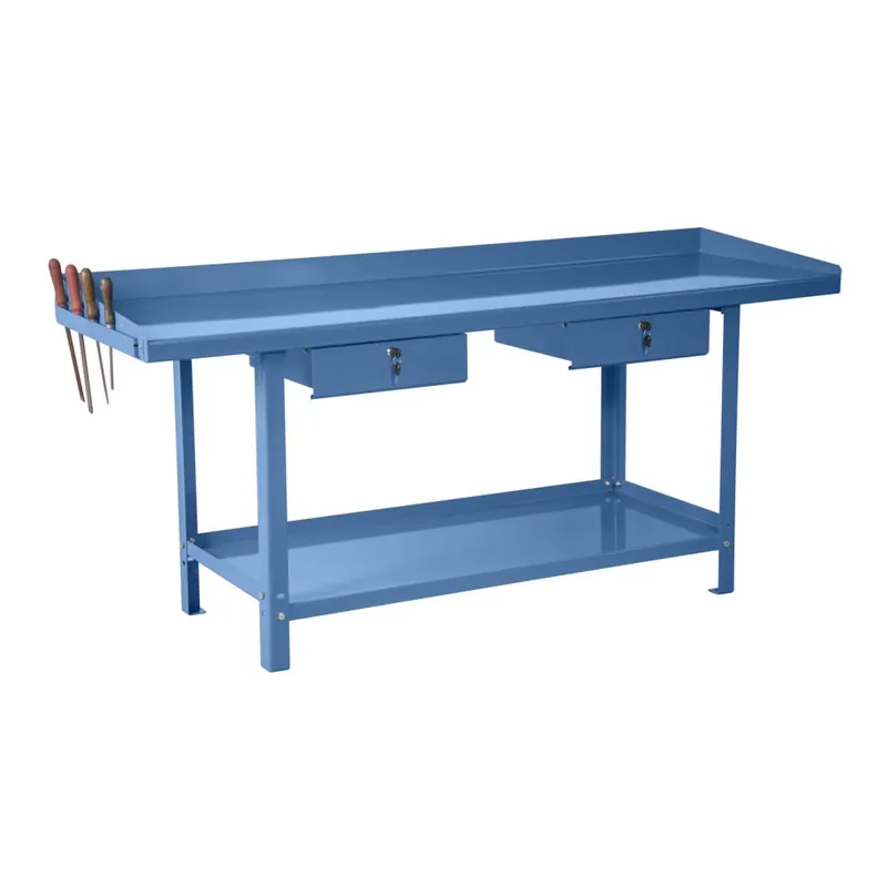 DERBY Banco da lavoro 150 cm con 2 cassetti azzurro gr08-b derby Hoge Kwaliteit