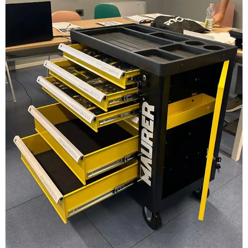MAURER Carrello portautensili professionale con 6 cassetti e 184 utensili 900143 maurer Nu Kopen