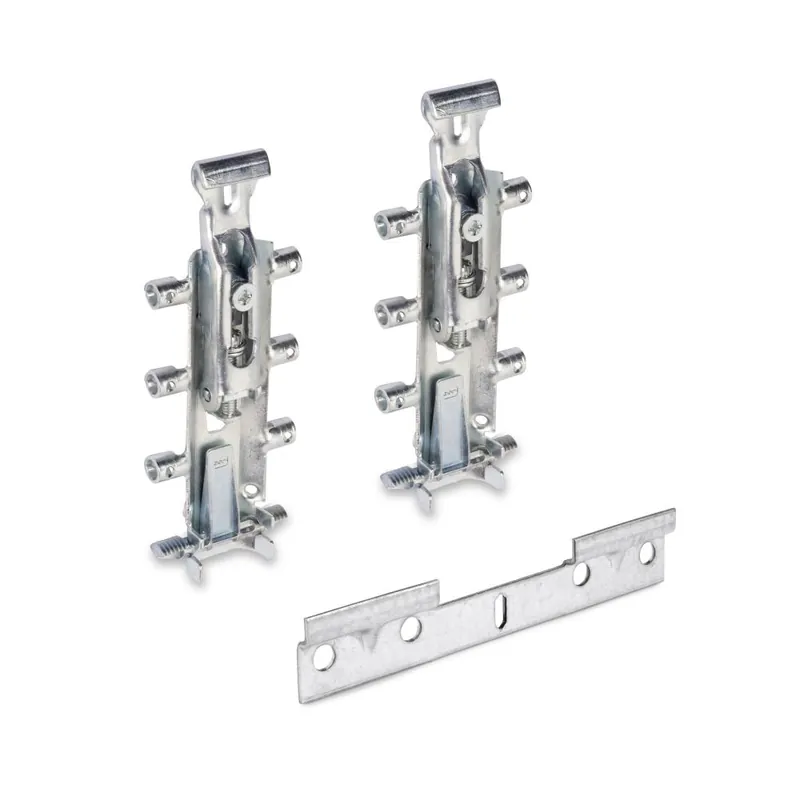 Veilige Betaling EMUCA Emuca kit di reggipensili occulti per moduli alti levelup1 con piastra, acciaio, zincato bianco 4032705 emuca