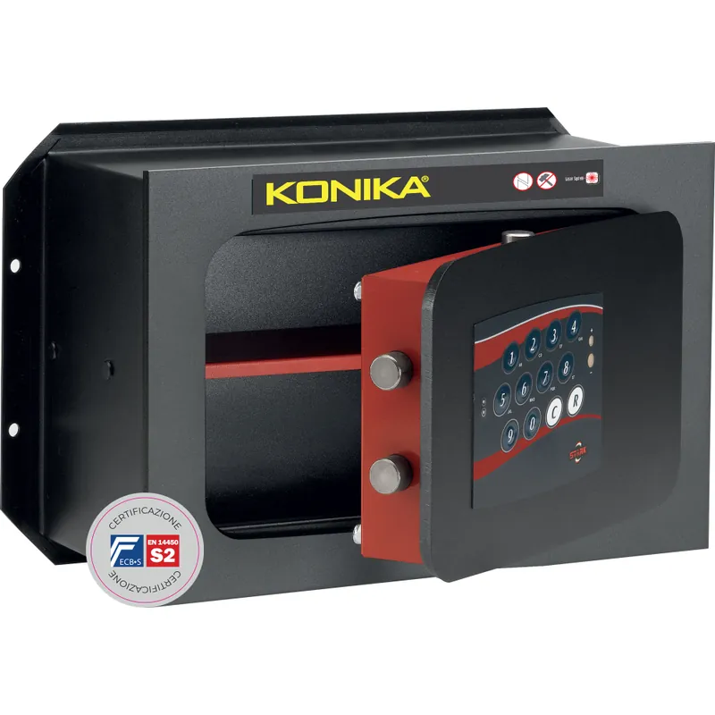 STARK Cassaforte elettronica antisfondamento l.40 x h.25 x p.19,5 cm. 1253ce certificata s2 konika stark Favoriet