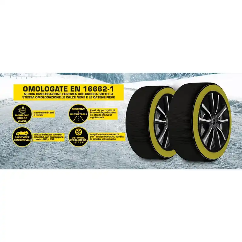 Veilige Betaling MAURER Calze da neve per pneumatici omologate en 16662-1 misura xs 85239maurer