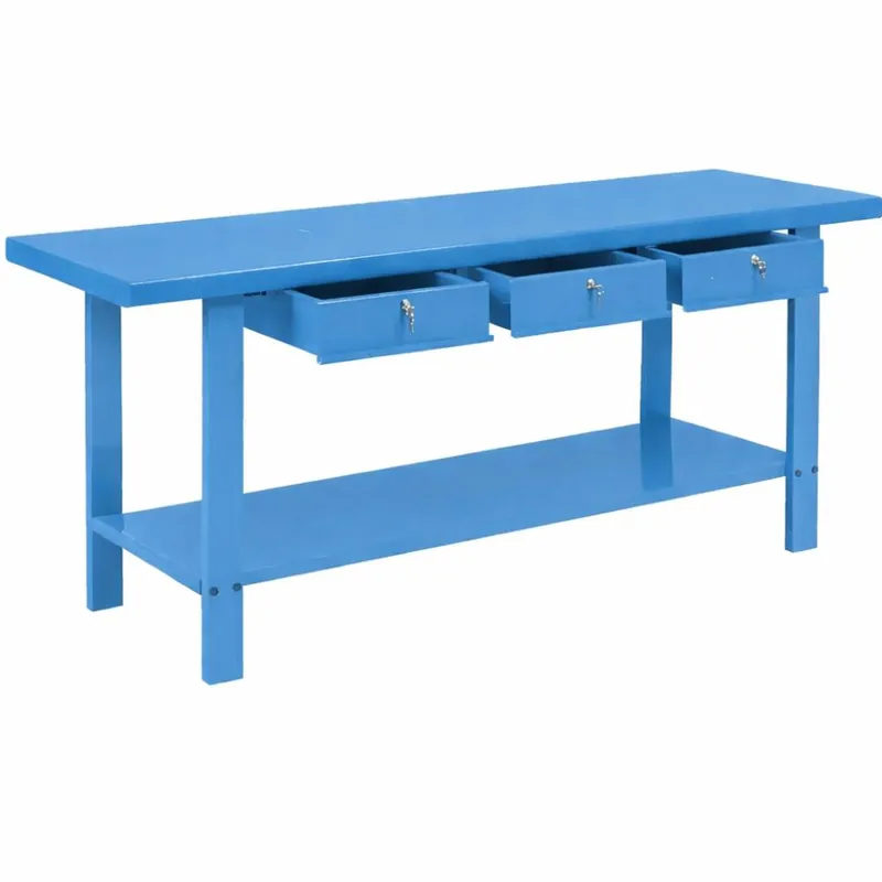 Beste Prijs DERBY Banco da lavoro 200 cm con 3 cassetti azzurro gr72-b derby