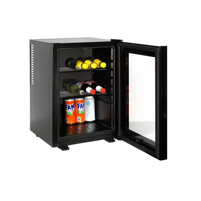 STARK Minibar frigo con porta a vetro 40 litri hotel classe f nero total black el40pvtb essential line stark Op = Op