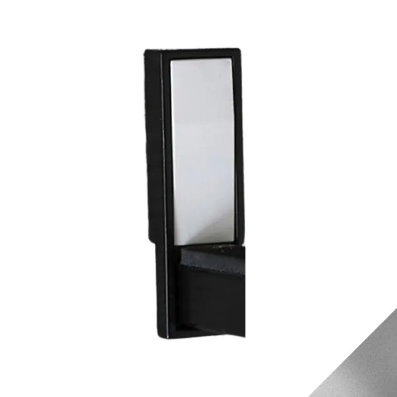 Nieuw Supporto laterale Flow System Confalonieri, per Tubo quadro 18x18 mm, Neoprene finitura Argento Verniciato