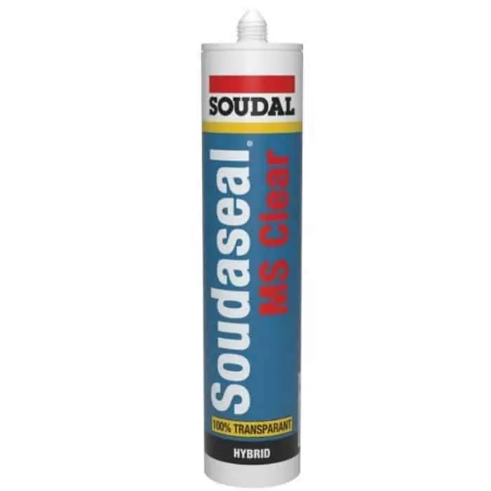 Gecertificeerd Adesivo Soudaseal MS Clear Soudal per ogni superficie, a base di polimeri SMX, cartuccia 290 ml, finitura Trasparente