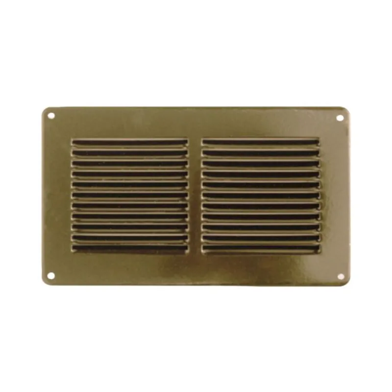Tijdelijk Beschikbaar Griglia rettangolare da sovrapporre GBR20 la Ventilazione per Aerazione, dimensione 240x140 mm, Alluminio finitura Bronzo