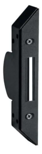 Beste Prijs Incontro per gancio con maniglia Ariete H33001.07.99 Agb, per imposta a doppia anta, regolabile, finitura Black Powerage