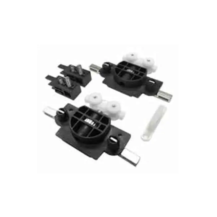 Kit Colibrì Sliding per anta scorrevole in legno, clip rapida + guida inferiore, portata 30 kg Bestseller