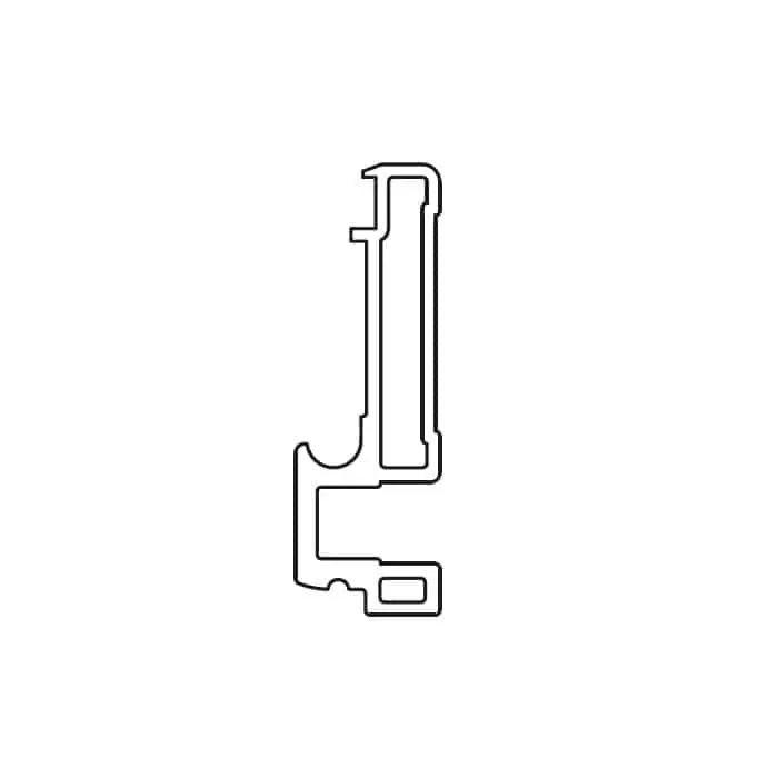 Binario Diva Air 1490 Terno, per porta da interno, portata 80 Kg, lunghezza 4000 mm, materiale Alluminio Anodizzato Argento Flitsaanbieding