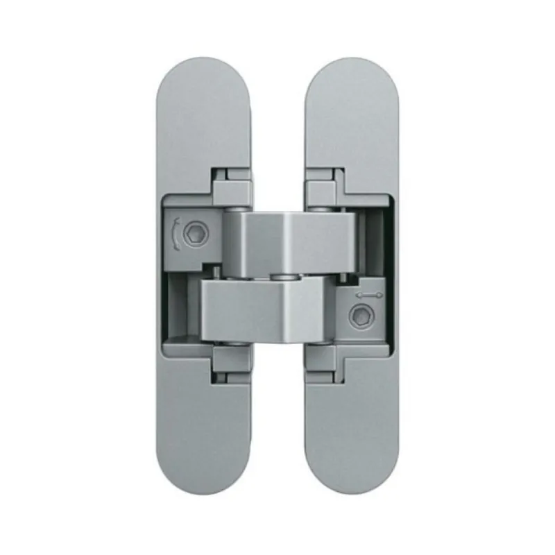 Superprijs Cerniera a scomparsa AN 150 3D Anselmi per porte filo muro, dimensione 110x24 mm, portata 40 Kg, regolabile su 3 assi, Zama finitura Cromo Satinato