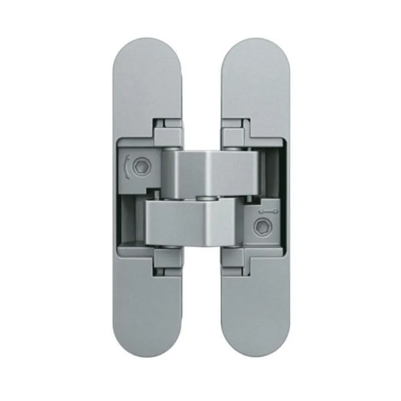 Gratis Retour Cerniera a scomparsa AN 140 3D Anselmi per porte filo muro, dimensione 110x24 mm, portata 40 Kg, regolabile su 3 assi, Zama finitura Cromo Satinato