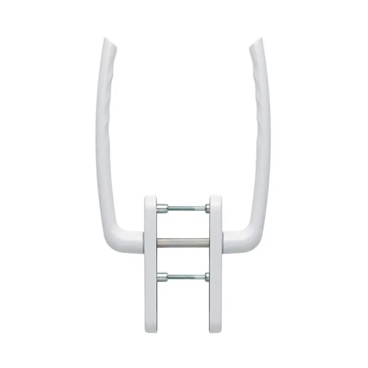Maniglione a coppia Tokyo Hoppe per alzante scorrevole, versione foro Yale, spessore porta 75-80 mm, Alluminio finitura Bianco Traffico F9016 Nieuw