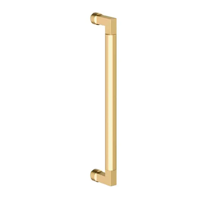 Maniglia ingresso serie Portofino Le Fabric Contemporary, interasse 300 mm, in Ottone, finitura Naturale Merkproduct