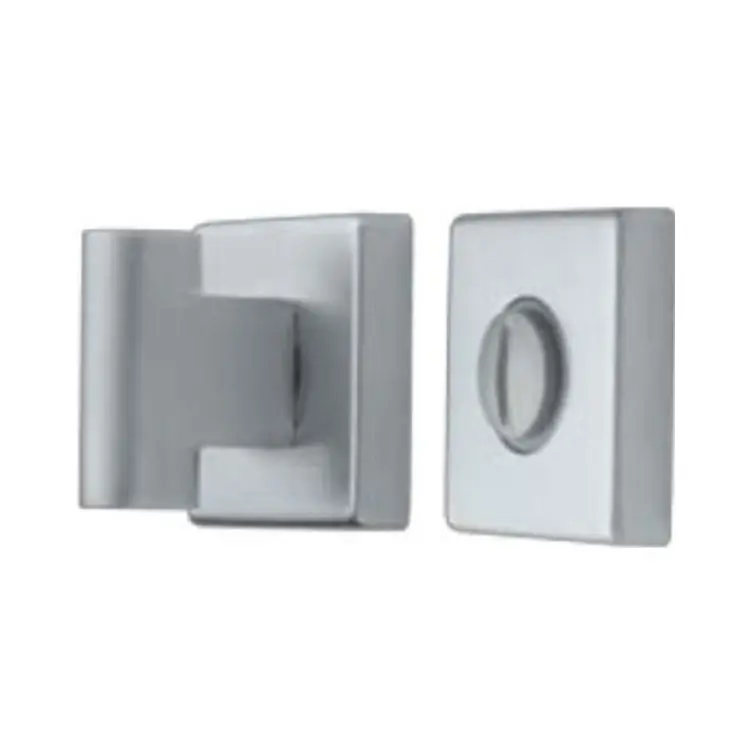 Nottolino Wc quadro Wing Ghidini per porta interna, dimensioni 50x10 mm, quadro 6 mm, Zalor finitura Cromo Satinato Gecertificeerd