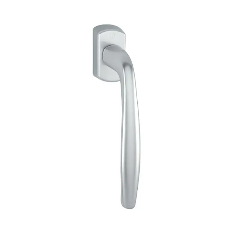 Flitsaanbieding Maniglia martellina Dk New York Hoppe per scorrevole parallelo con Secustik e Variofit, lunghezza quadro 7x32-42 mm, Alluminio finitura Argento F1