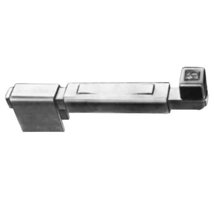 Catenaccio da saldare Quadrello Savio 460, per cancello, lunghezza 130 mm, corsa 40 mm, finitura Zincato Laatste Versie