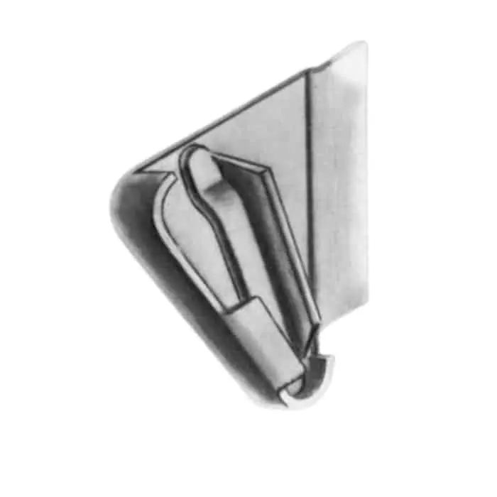 Cerniera a compasso da saldare Rodi Savio 452/85 per vasistas con battuta superiore a 5 mm, altezza 85 mm, finitura Acciaio Lucido Actieprijs