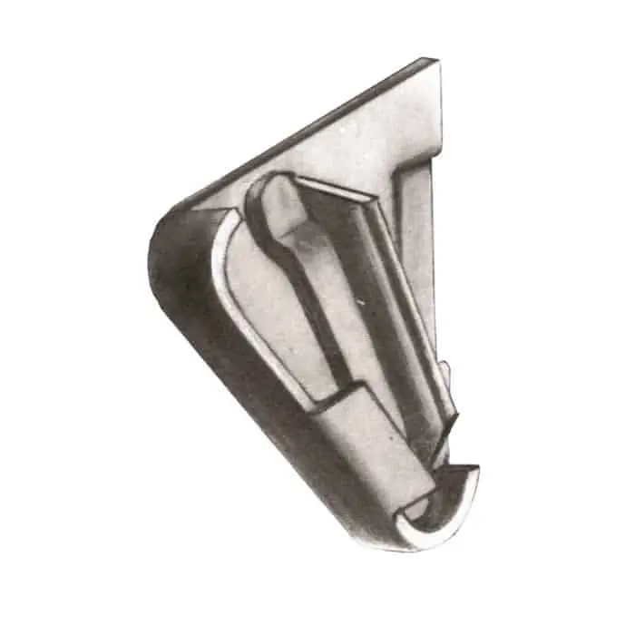 Cerniera a compasso da saldare Cipro Savio 451/85 per vasistas con battuta da 3-4-5 mm, altezza 85 mm, finitura Acciaio Lucido Must-Have