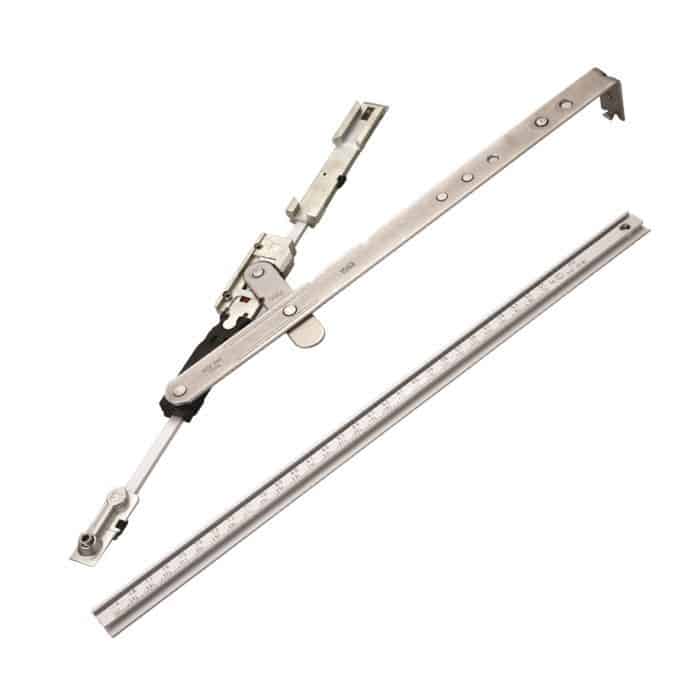 Braccio standard Destro Ribanta 5 Savio 3200.751R per anta ribalta, LBB 510-794 mm, finitura Zincata Bianca Direct Verzonden