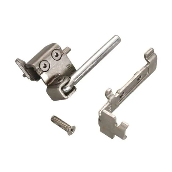 Supporto inferiore Destro e cardine Savio 3200.710R, per cerniera seconda anta, portata 110-140 Kg, finitura Inox 304 Hoge Kwaliteit