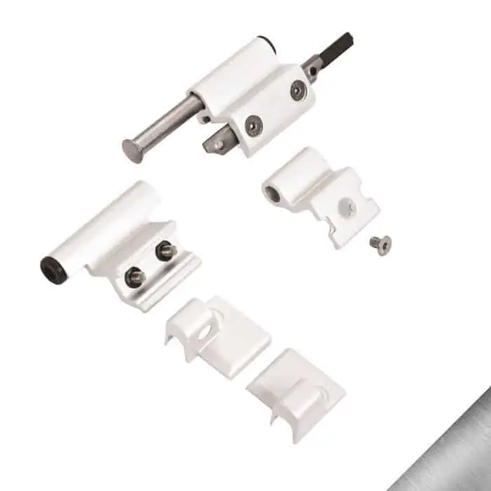 Kit Cerniere Ribanta 5 Savio 3200.709, per anta ribalta, ambidestre, portata 110 Kg, finitura Inox PVD Uitverkoop
