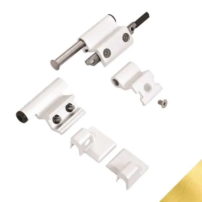 Beperkt Aanbod Kit Cerniere Ribanta 5 Savio 3200.709, per anta ribalta, portata 110 Kg, ambidestre, finitura Oro Anodizzato