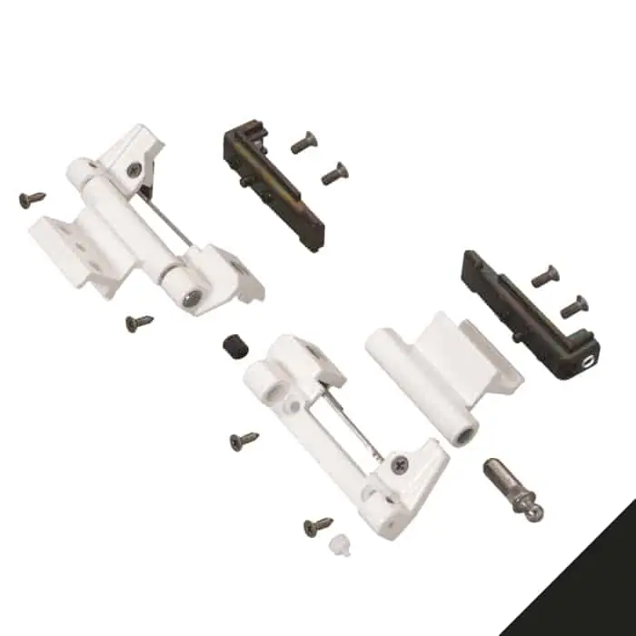 Finale Uitverkoop Kit Cerniere da agganciare Savio 3150.830, per anta affiancata a Ribantatre 150 profilo CU, finitura Nero Gloss