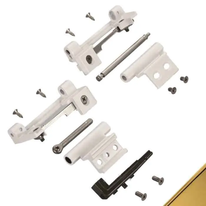 Kit Cerniere da agganciare Savio 3150.705, per Ribantatre 150 profilo CU, registrabili, finitura Oro PVD Koopje