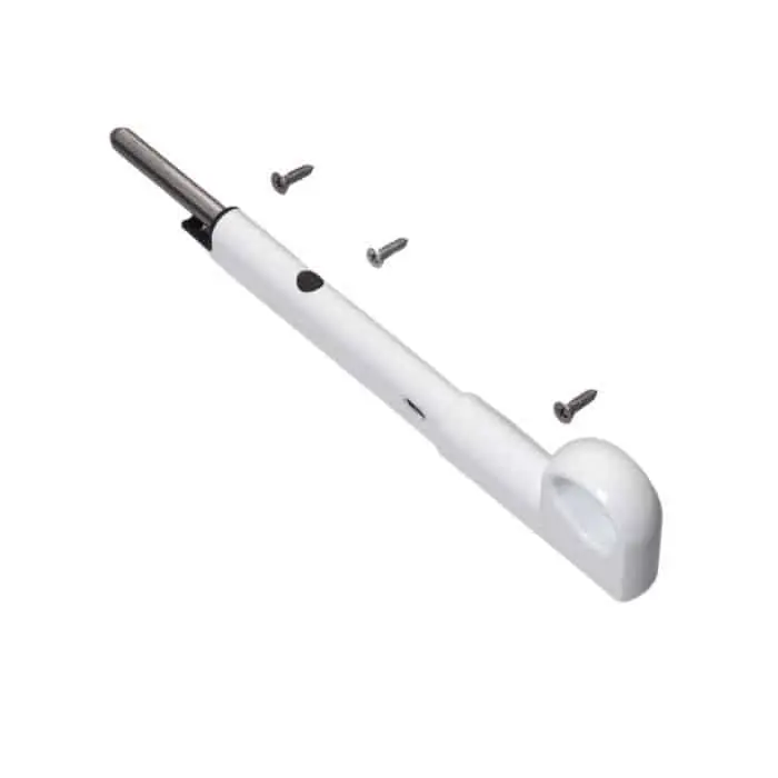 Betrouwbaar Paletto a spinta Sicuro Savio 1572/50 da applicare, lunghezza 500 mm, finitura Bianco