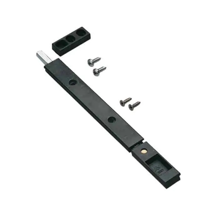 Weekendaanbieding Paletto a spinta Chierone Savio 1565/40 per profilo CU da applicare, lunghezza 400 mm, finitura Nero Anodizzato