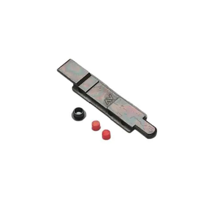 Terminale asta Savio 1486 per profilo CU abbinabile a cremonese, dimensioni 90x19,5x6 mm, finitura Zincata Nera Veilige Betaling