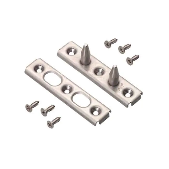 Superprijs Rostro antiscasso ambidestro Morde Savio 1459.3 per porta, finitura Inox