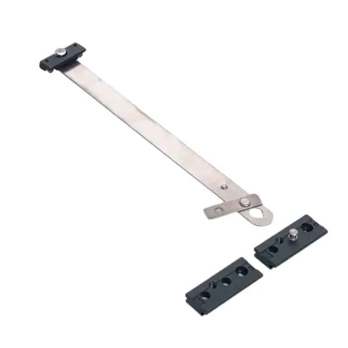 Favoriet Braccio orizzontale Savio 1345 per vasistas sganciabile, abbinabile a profilo CU, portata 50-70 Kg, finitura Inox 304