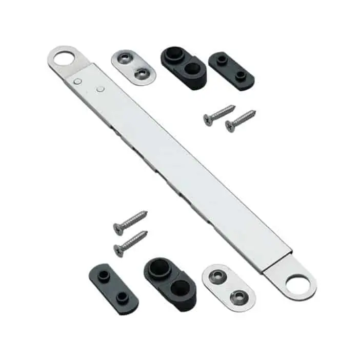 Braccio regolabile Marco Inox Savio 1307.1 per sporgere, abbinabile a profilo CU-R40/50, portata 70 Kg, finitura Inox 430 Bestel Nu